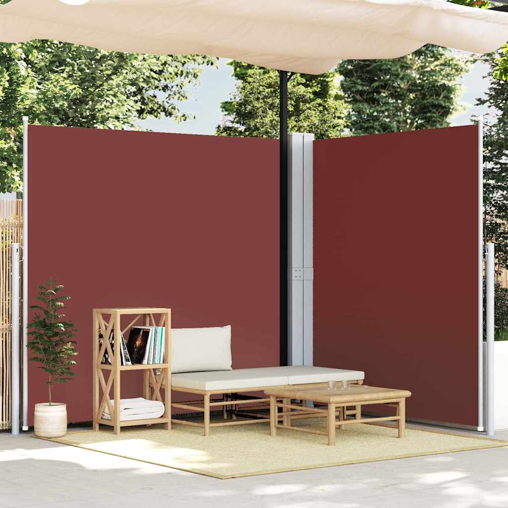 vidaXL Side Awning | Brown | Polyester, Steel, Aluminium | 200 x 600 cm 1