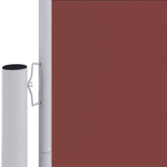vidaXL Retractable Side Awning Brown 220x600 cm 4