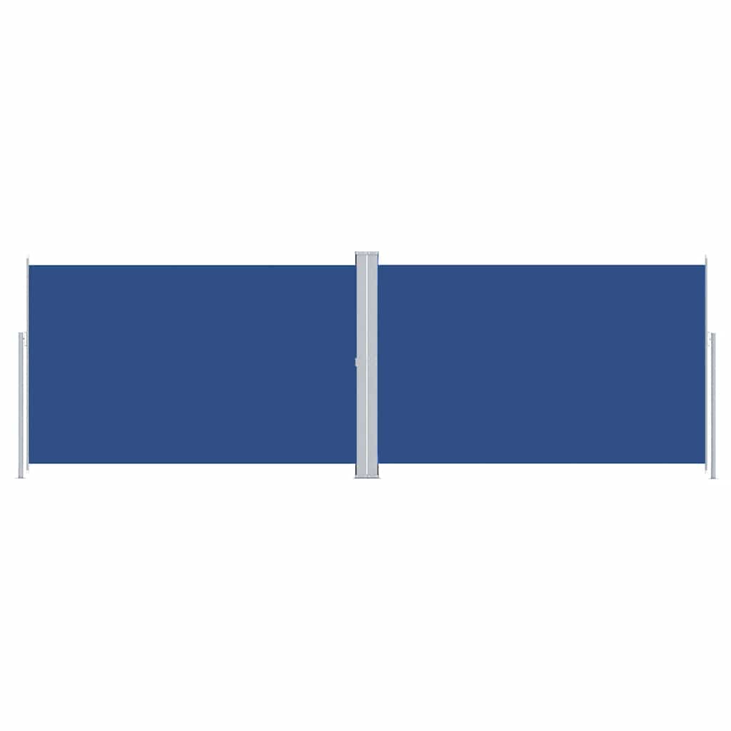 vidaXL Retractable Side Awning Blue 220x600 cm 2