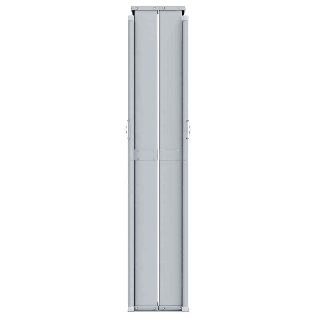 vidaXL Retractable Side Awning Cream 200x1000 cm 4
