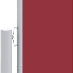 vidaXL Retractable Side Awning Red 200x1000 cm 3