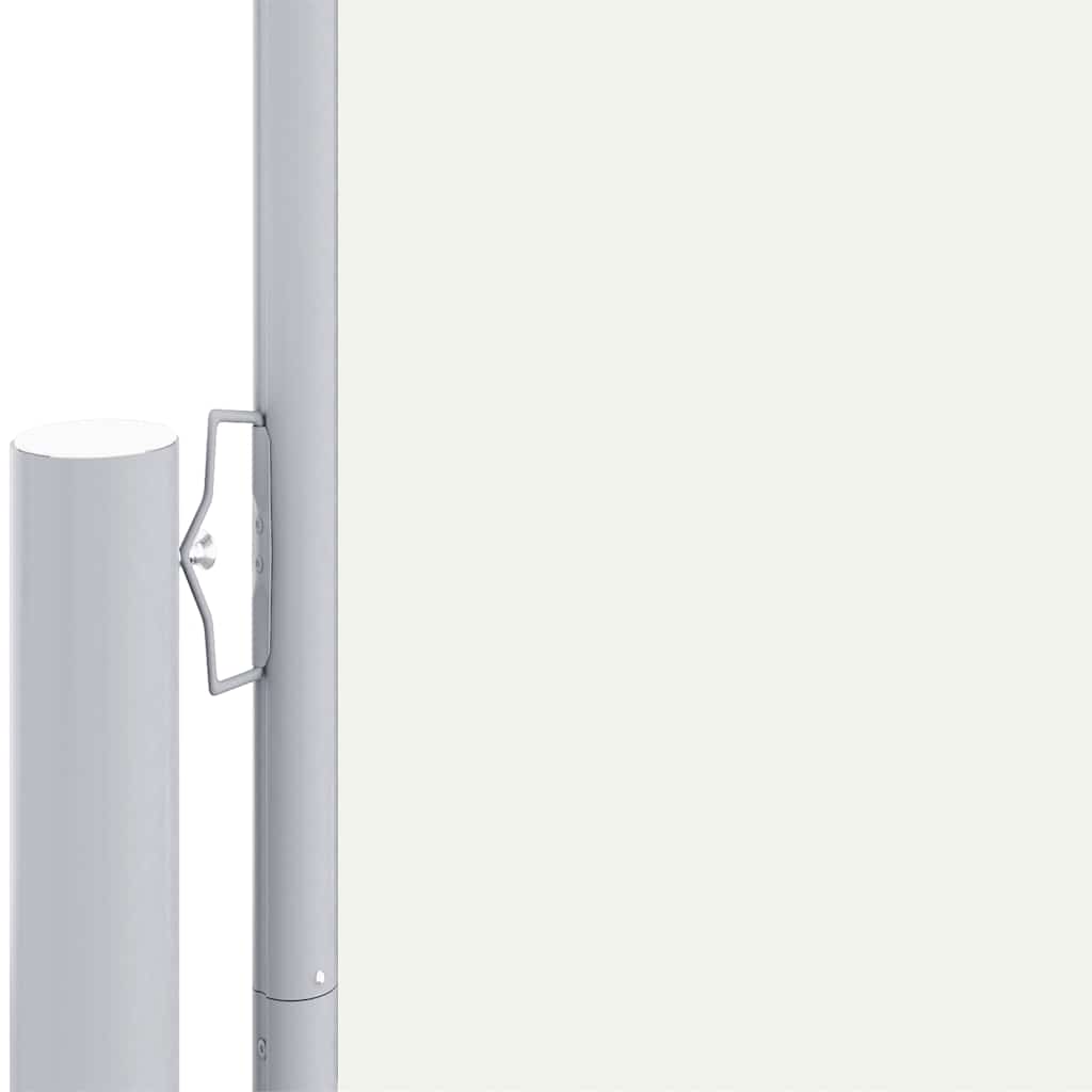 vidaXL Retractable Side Awning Cream 220x1000 cm 3