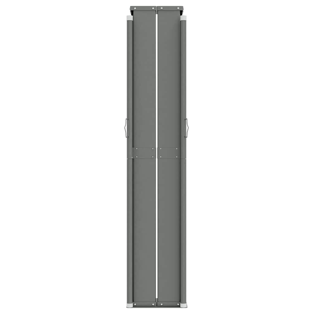 vidaXL Retractable Side Awning Blue 220x1000 cm 4