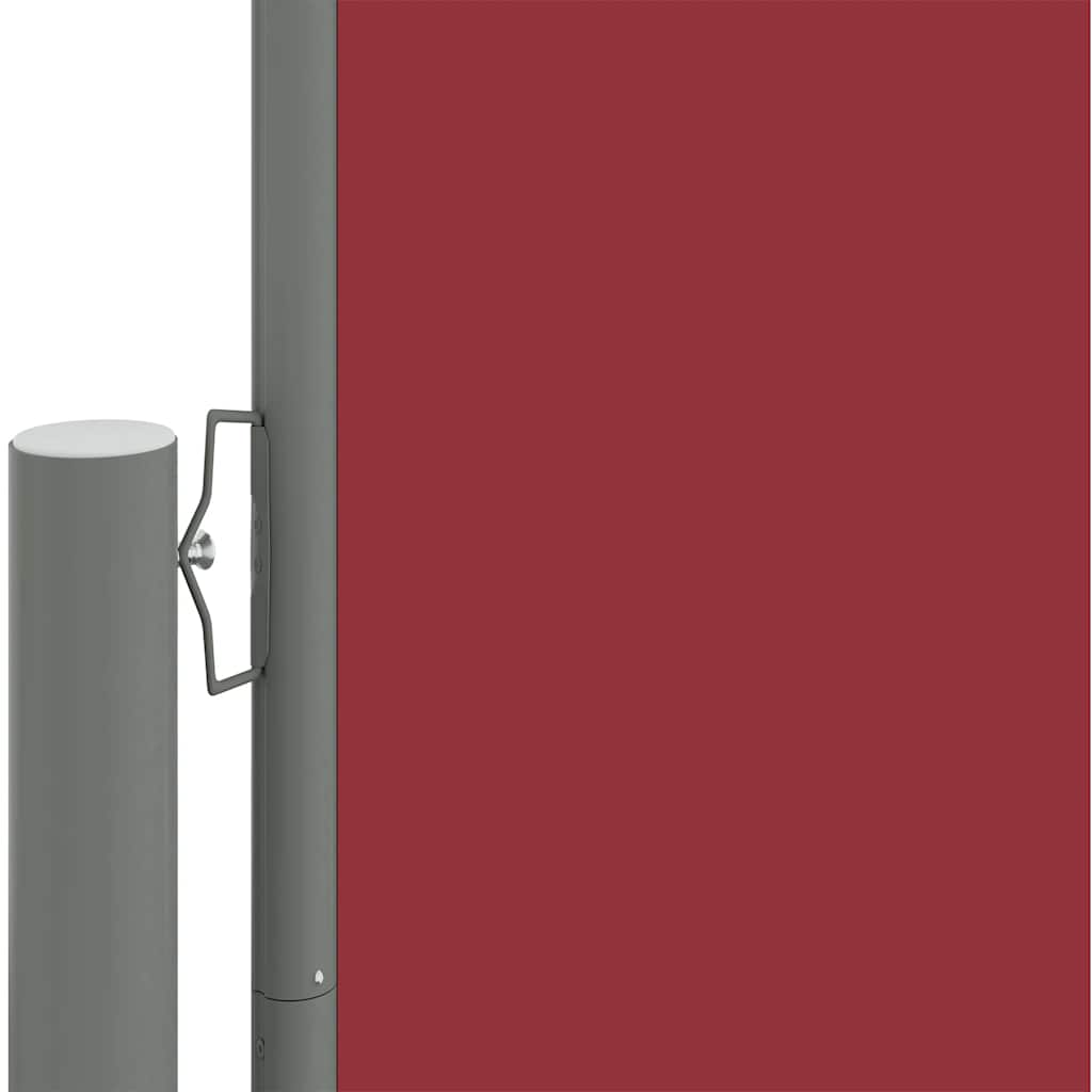 vidaXL Retractable Side Awning Red 220x1000 cm 3