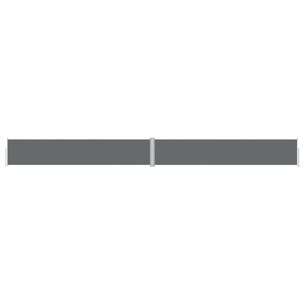 vidaXL Retractable Side Awning Anthracite 117x1200 cm 2