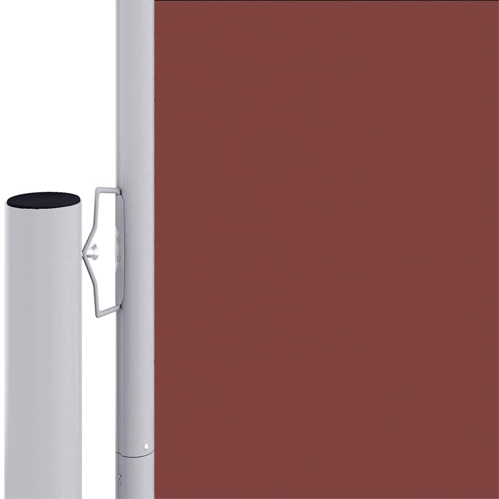 vidaXL Retractable Side Awning Brown 180x1200 cm 3
