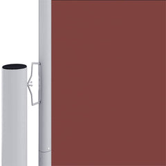 vidaXL Retractable Side Awning Brown 180x1200 cm 3