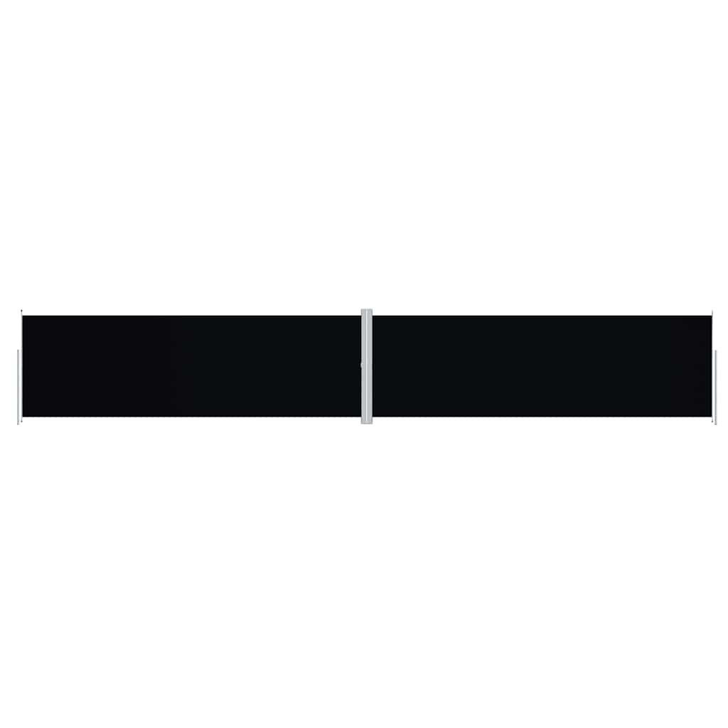 vidaXL Retractable Side Awning Black 200x1200 cm 2