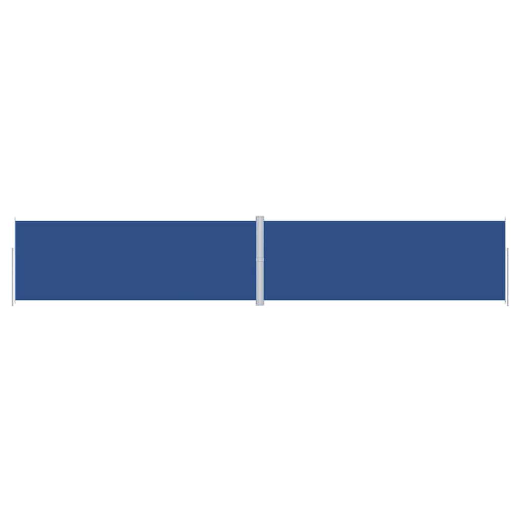 Retractable Side Awning Blue 220 x 1000–220 x 1200 cm 220 x 1200 cm