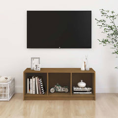 vidaXL TV Cabinet | Honey Brown | Solid Pinewood | Medium | TV Cabinet 3