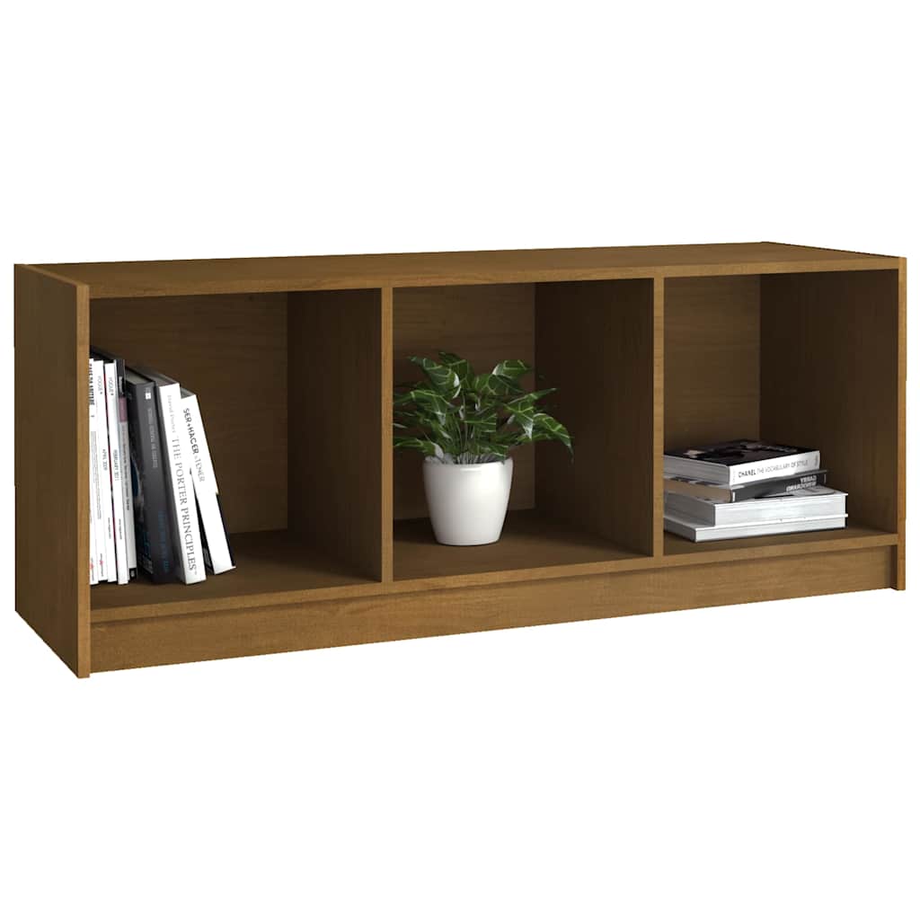 vidaXL TV Cabinet | Honey Brown | Solid Pinewood | Medium | TV Cabinet 4