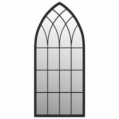 vidaXL Mirror | Black | Iron, Glass | 70x30 cm | Decorative Inlays | Mirror 2