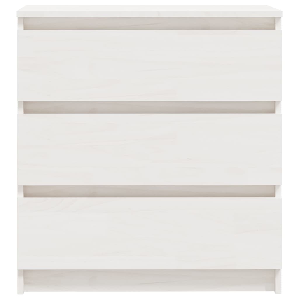 vidaXL Bedside Cabinets 2 pcs White 60x36x64 cm Solid Pinewood 6
