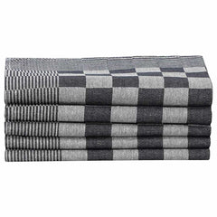 vidaXL Towel Set | Set of 50 | Black and White | 100% Cotton | Various Sizes 5