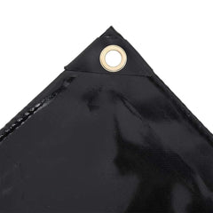 vidaXL Tarpaulin 650 g/m² 2x3 m Black 2