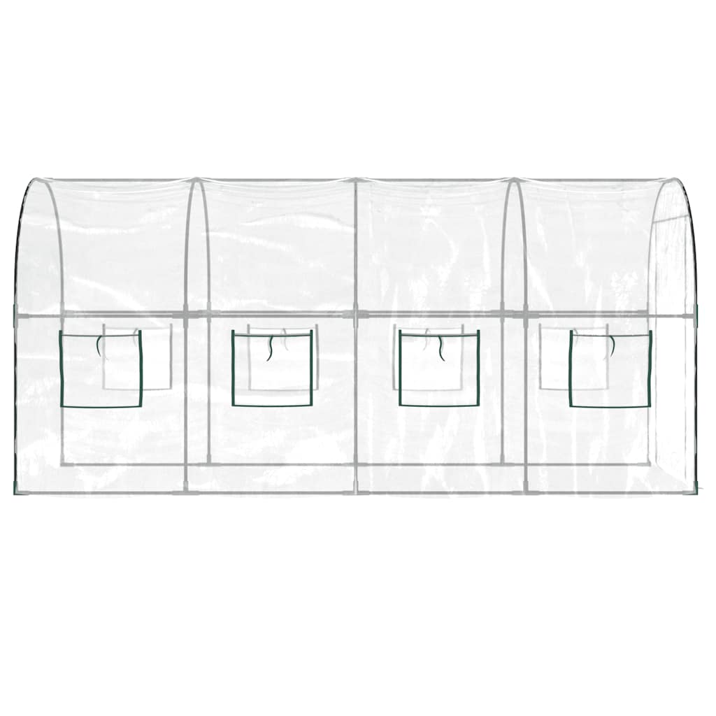Greenhouse with Frame 160 x 200 x 192.5 cm PVC Transparent 400 cm