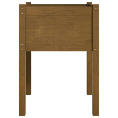 vidaXL Planter | Set of 2 | Honey Brown | Solid Pinewood | 50x50x70 cm | Durable 5