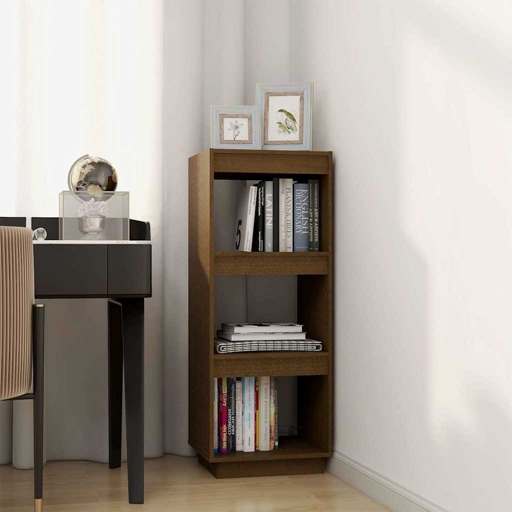 vidaXL Book Cabinet | Honey Brown | Solid Pinewood | Medium | Book Cabinet 3