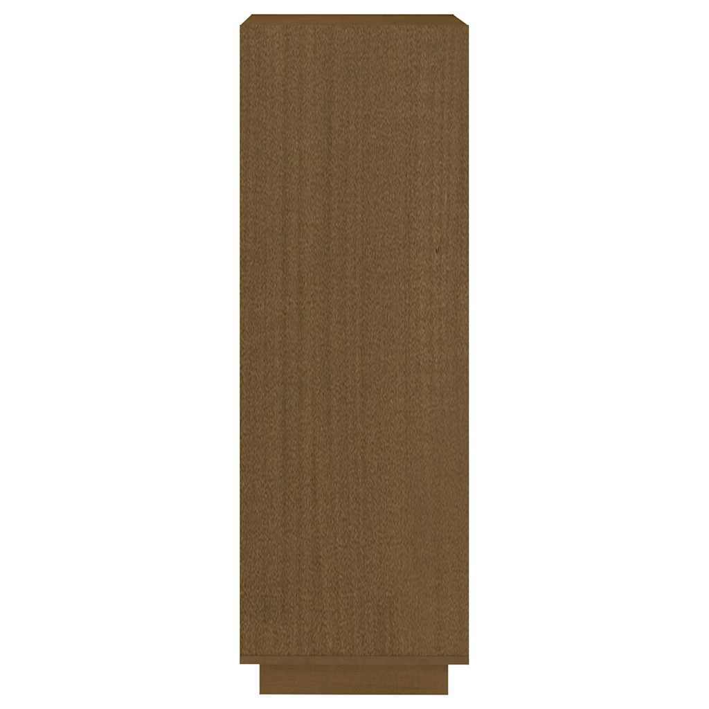 vidaXL Book Cabinet | Honey Brown | Solid Pinewood | Medium | Book Cabinet 6