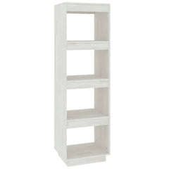 vidaXL Book Cabinet | White | Solid Pine Wood | 40 x 35 x 135 cm | Book Cabinet 2