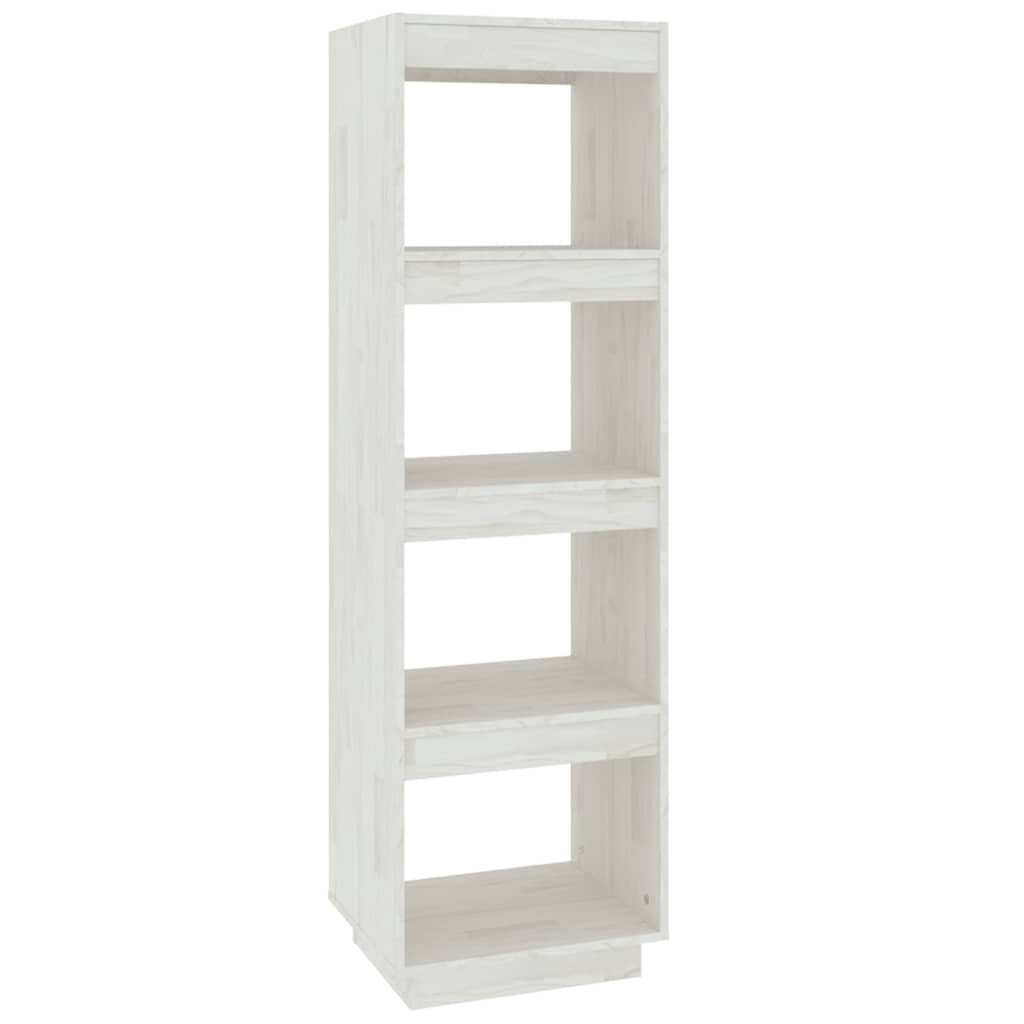 vidaXL Book Cabinet | White | Solid Pine Wood | 40 x 35 x 135 cm | Book Cabinet 2