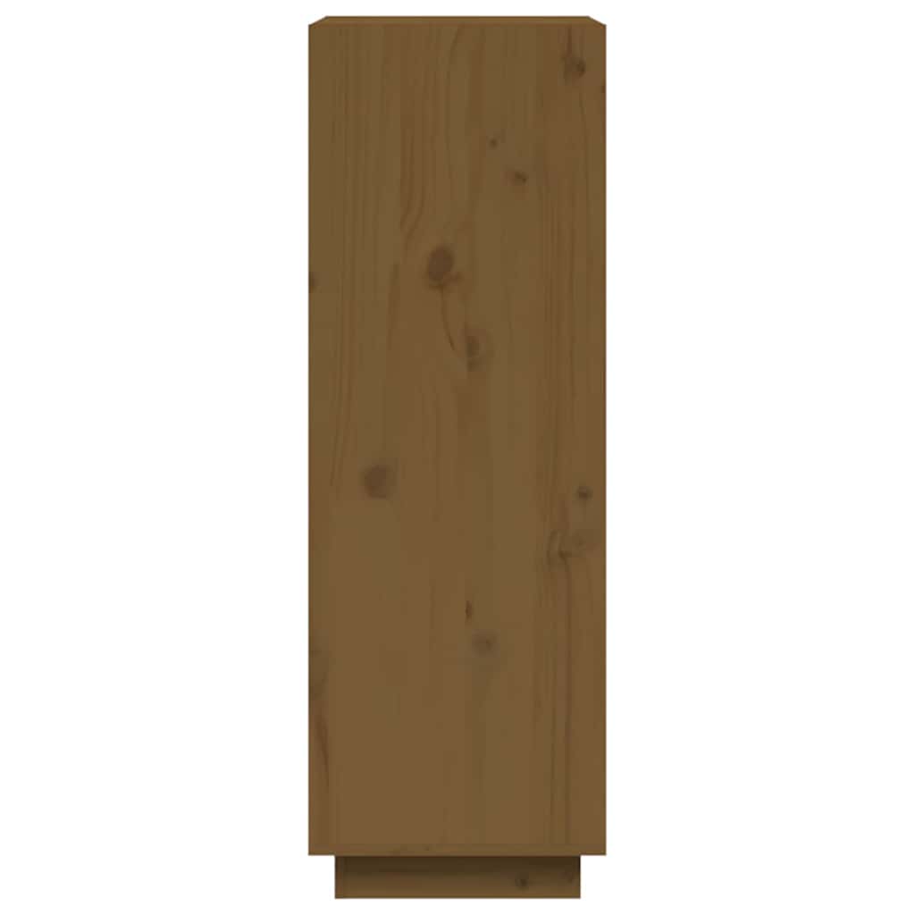 vidaXL Book Cabinet | Honey brown | Solid pinewood | Medium | Book Cabinet 6