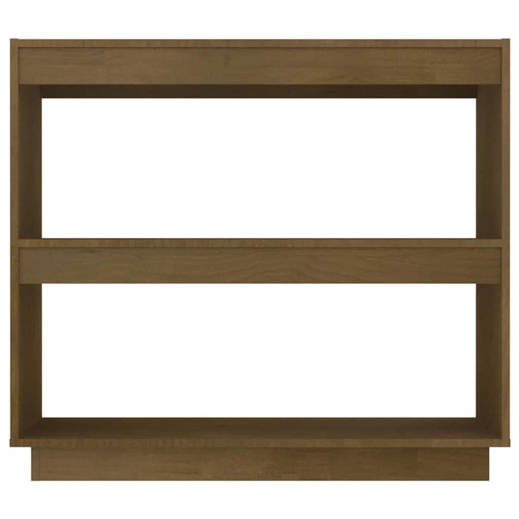 vidaXL Book Cabinet | Honey brown | Solid Pinewood | Medium | Storage 5