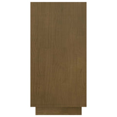 vidaXL Book Cabinet | Honey brown | Solid Pinewood | Medium | Storage 6