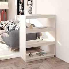 vidaXL Book Cabinet 80x35x71 cm Solid Wood Pine