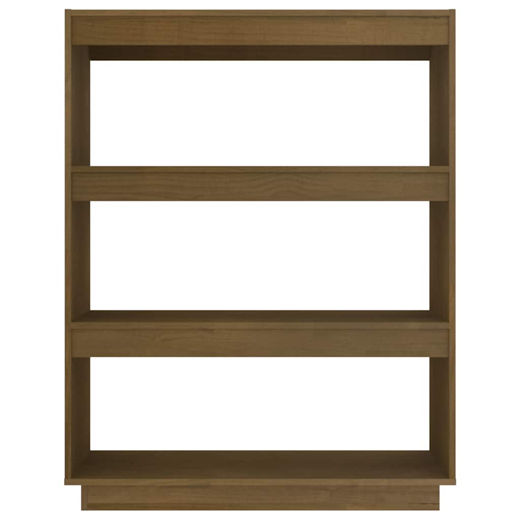 vidaXL Book Cabinet | Honey brown | Solid pinewood | Medium | Book Cabinet 5