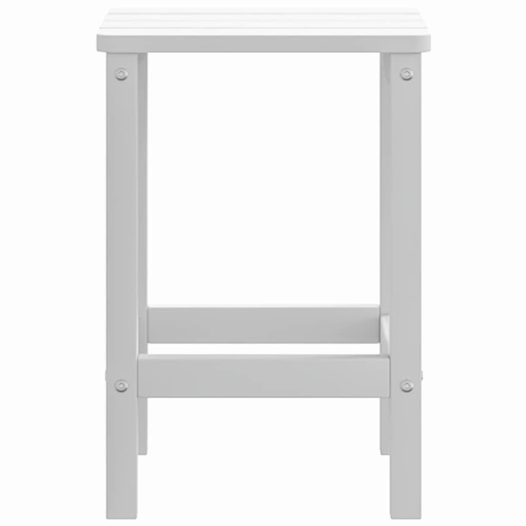vidaXL Garden Table | White | HDPE (High Density Polyethylene) | 38x38x46 cm 4