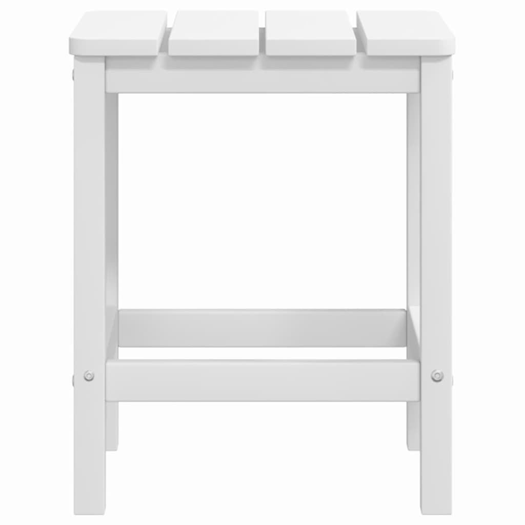 vidaXL Garden Table | White | HDPE (High Density Polyethylene) | 38x38x46 cm 5