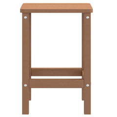 vidaXL Garden Table | Brown | HDPE (High Density Polyethylene), Steel 4