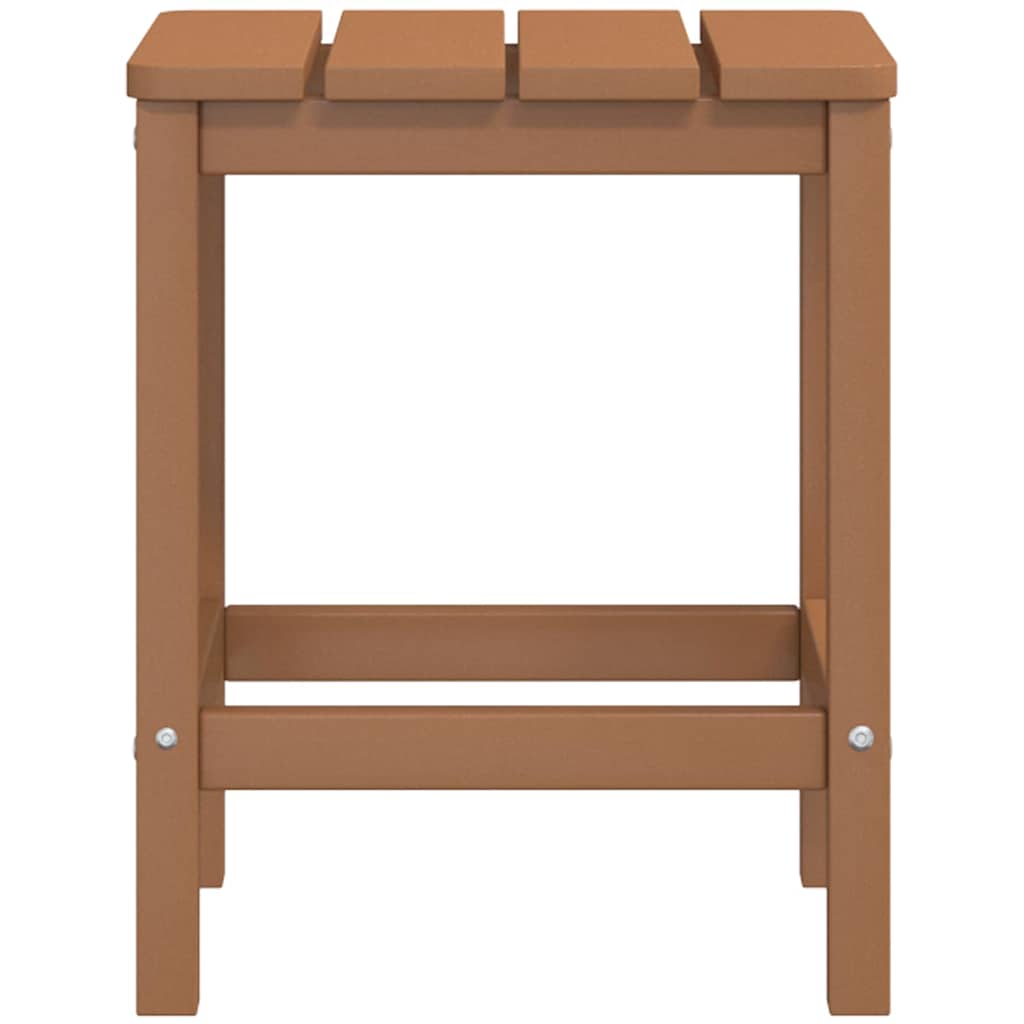 vidaXL Garden Table | Brown | HDPE (High Density Polyethylene), Steel 5
