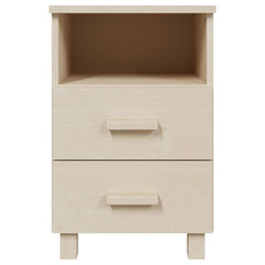 vidaXL Bedside Cabinet | Set of 2 | Honey brown | Solid pinewood, MDF 4
