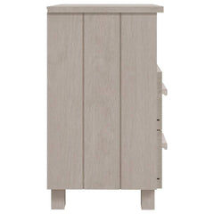 vidaXL Bedside Cabinet | Set of 2 | White | Solid pinewood, MDF | Compact 5