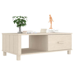 vidaXL Coffee Table | Honey brown | Solid pinewood, MDF | 100x55x35 cm 4