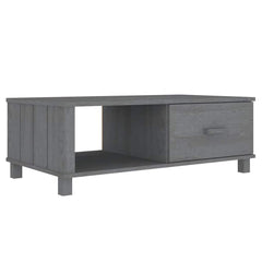 vidaXL Coffee Table | Dark Grey | Solid pinewood, MDF | 100 x 55 x 35 cm 2