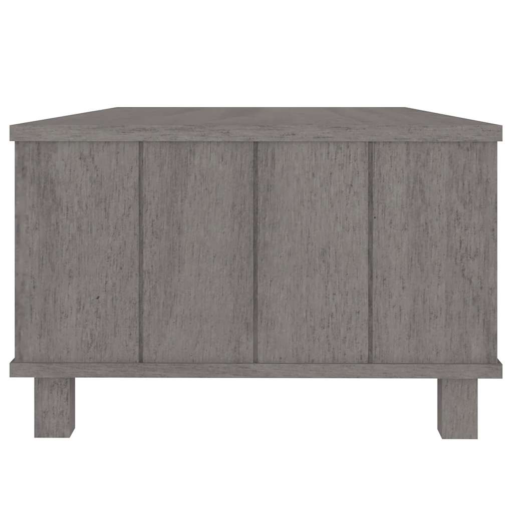 vidaXL Coffee Table | Light grey | Solid pinewood, MDF | Medium | Coffee Table 6