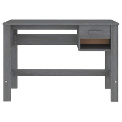 vidaXL Desk | Dark Grey | Solid Pine Wood, MDF | Medium | Desk | Rectangular 5