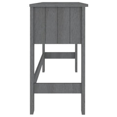 vidaXL Desk | Dark Grey | Solid Pine Wood, MDF | Medium | Desk | Rectangular 6