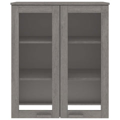 Top for Highboard"HAMAR" 85x35x100cm Solid Wood Pine Light grey