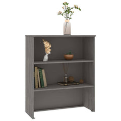Top for Highboard"HAMAR" 85x35x100cm Solid Wood Pine Light grey