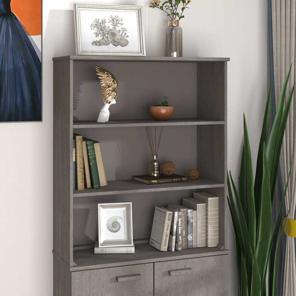 Top for Highboard"HAMAR" 85x35x100cm Solid Wood Pine Light grey