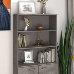 Top for Highboard"HAMAR" 85x35x100cm Solid Wood Pine Light grey