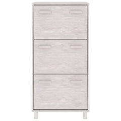 vidaXL Shoe Cabinet | White | Solid pinewood, MDF, plastic | Medium 3