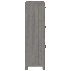 vidaXL Shoe Cabinet | Light grey | Solid pine wood, MDF, plastic | Medium 5