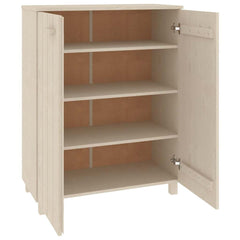 vidaXL Shoe Cabinet | Honey brown | Solid pine wood, MDF | 85x40x108 cm 5