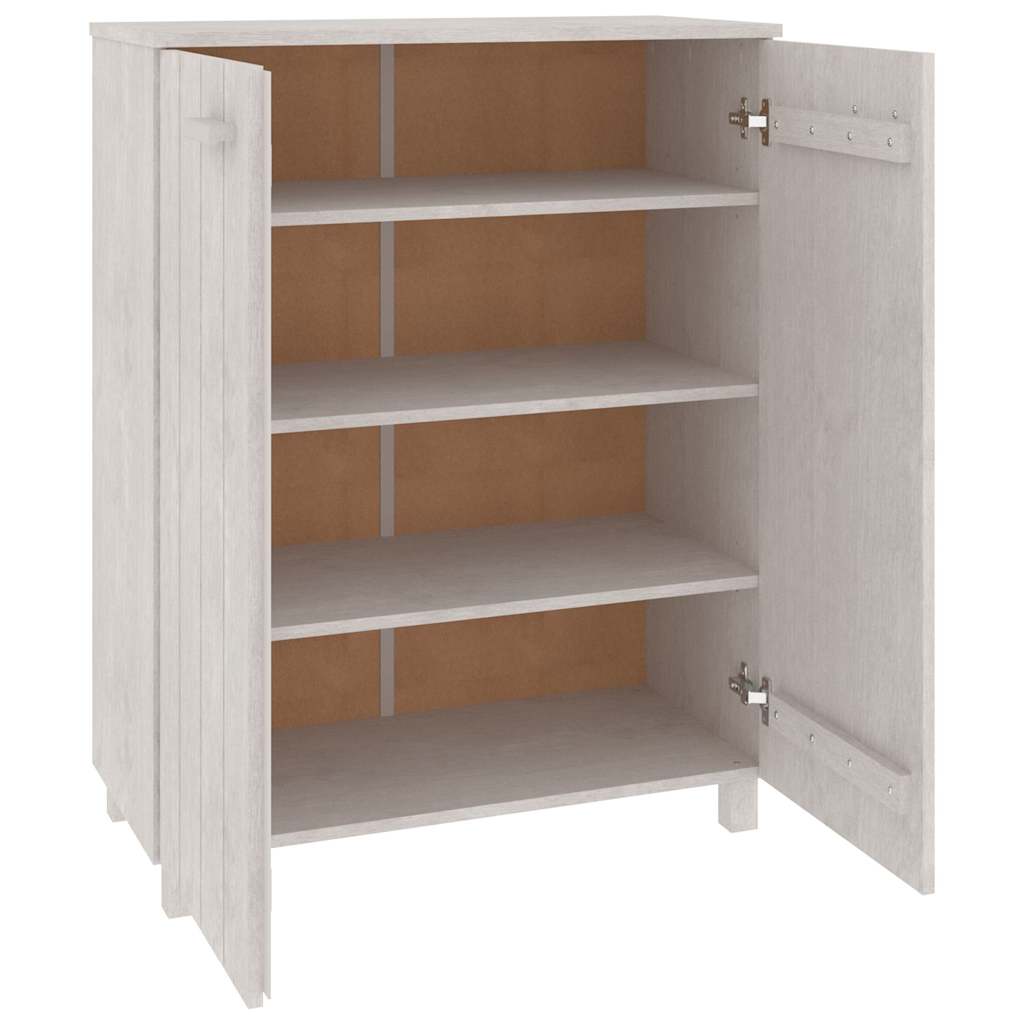 vidaXL Shoe Cabinet | White | Solid pine wood, MDF | Medium | Shoe Cabinet 5