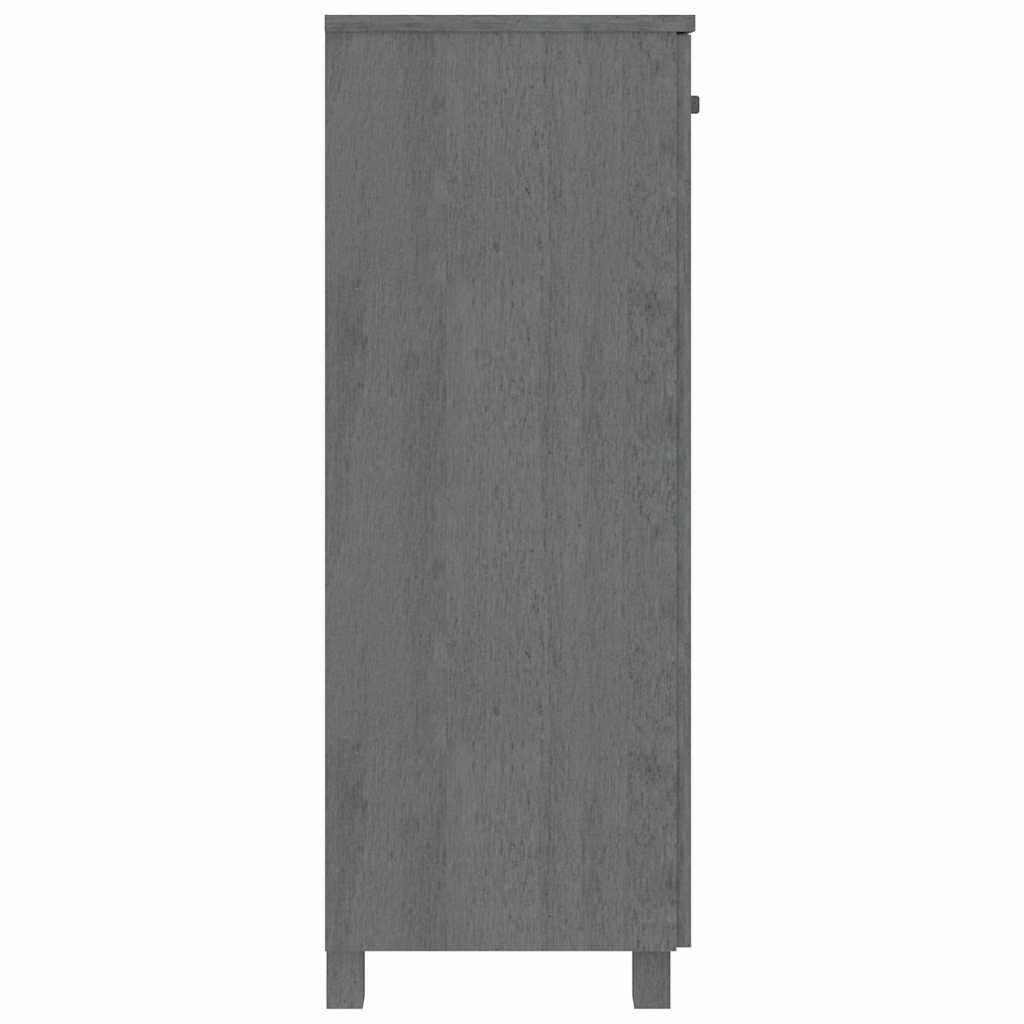 vidaXL Shoe Cabinet | Dark Grey | Solid pinewood | Medium | Shoe Cabinet 4